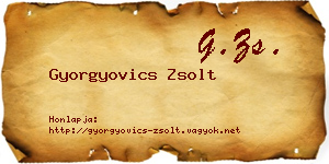 Gyorgyovics Zsolt névjegykártya
